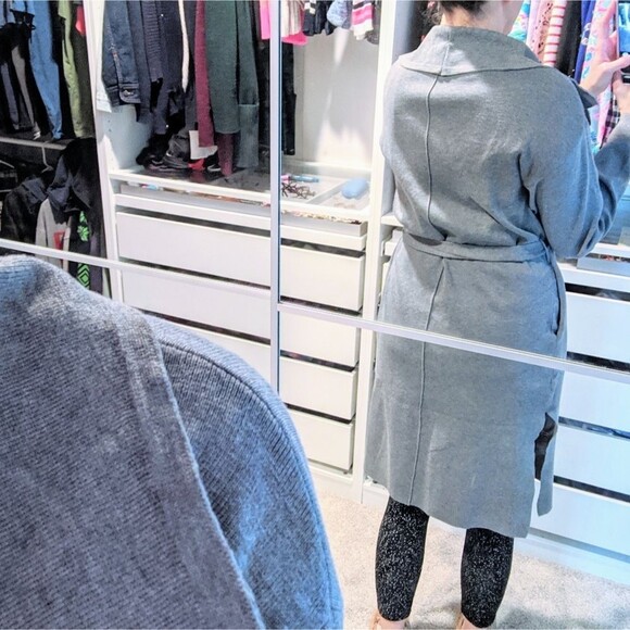 Harper Harlow Grey Coat Duster Cardigan NWT - Picture 5 of 14